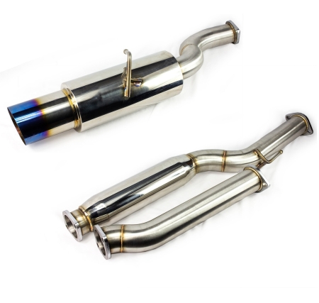 ISR Performance GT Single Exhaust – Hyundai Genesis Coupe 2.0T 09+ – Burnt Tips